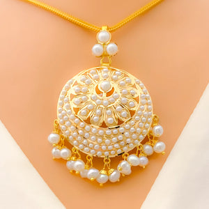 22k Indian Pearl Pendant Sets - Medium | 15-25g