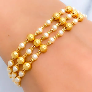 22k Indian Pearl Bracelets | 6-15g