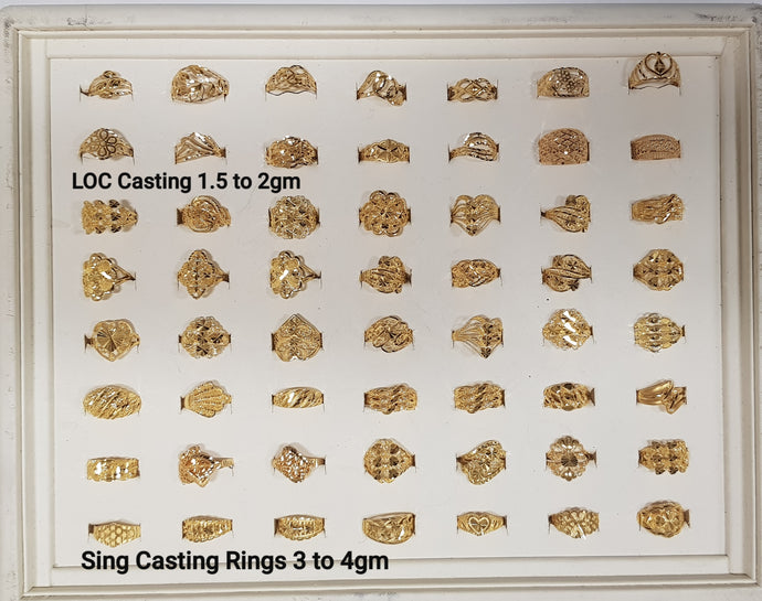 21k Singapore Rings - Medium